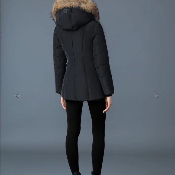 Mackage Black Jacket with Brown Fur Trim-very gently warm! Beautiful coat!! - Picture 8 of 8